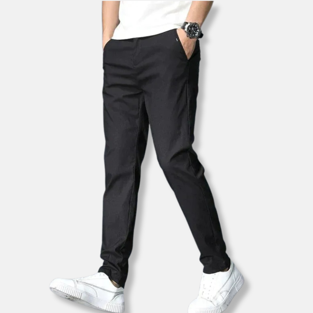 Benjamin Slim Fit Chino Trousers | Elastic Waist Chino Trousers