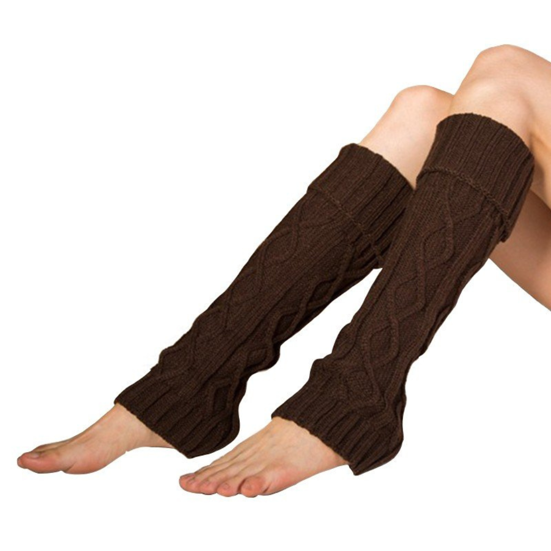 Elisa Calf-Length Leg Warmer | Cable Knit Leg Warmer