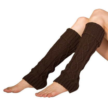 Elisa Calf-Length Leg Warmer | Cable Knit Leg Warmer