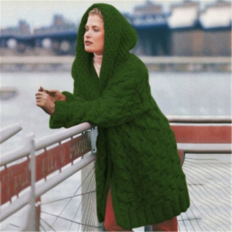 Bea - Elegant lang strikket cardigan