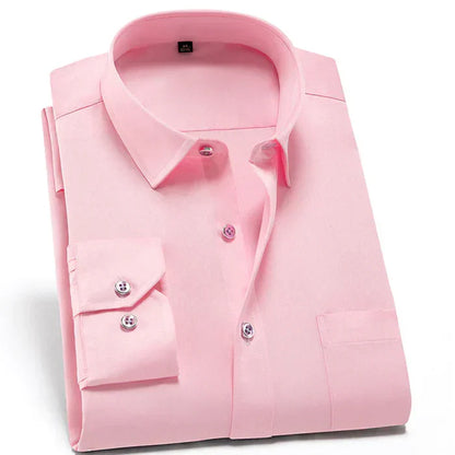 Men's Shirt – Slim Fit – Stretch Fabric – Breathable – Non-Iron – Dress Style