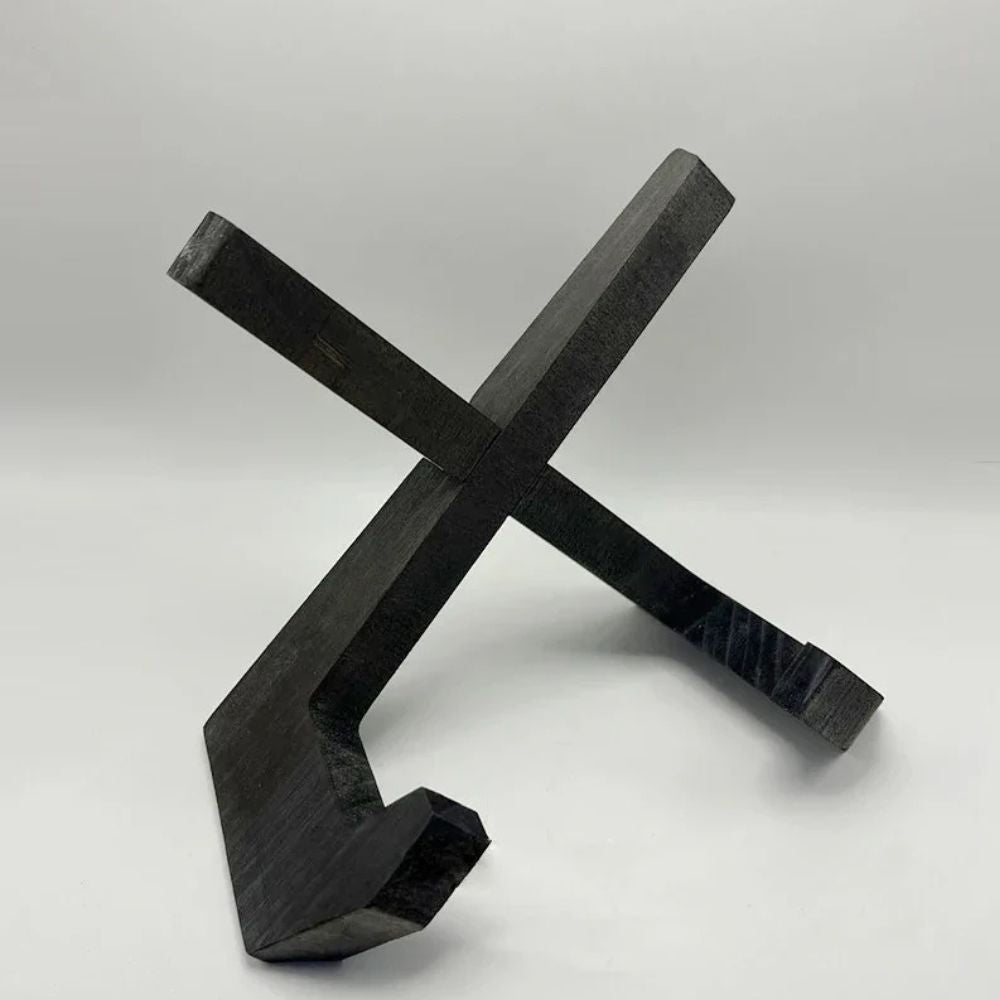 Minimalist Wooden Recipe Book Stand With Foldable X-Shape