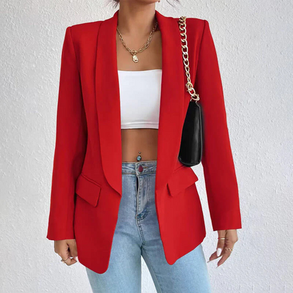 Women's Blazer – Tailored Fit – Structured Silhouette – Classic Single-Breasted Design