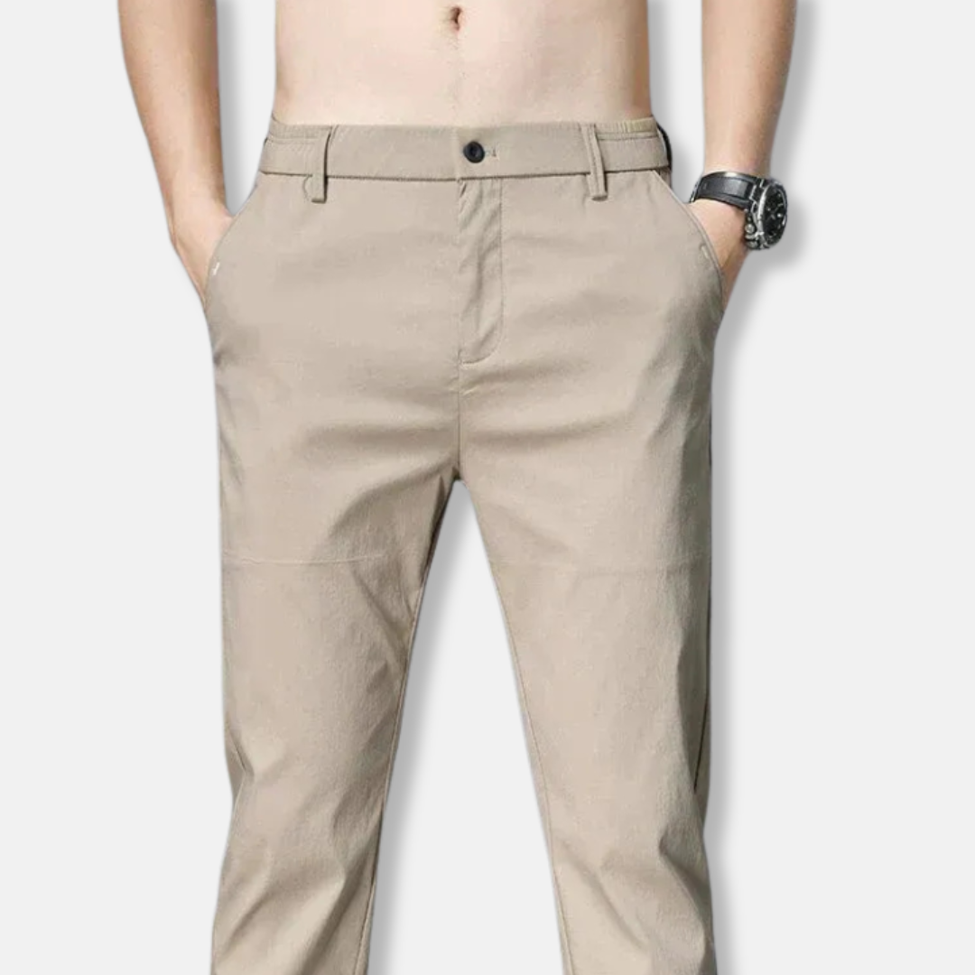 Benjamin Slim Fit Chino Trousers | Elastic Waist Chino Trousers
