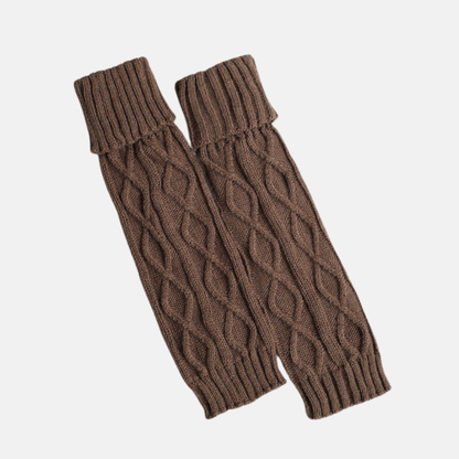 Elisa Calf-Length Leg Warmer | Cable Knit Leg Warmer