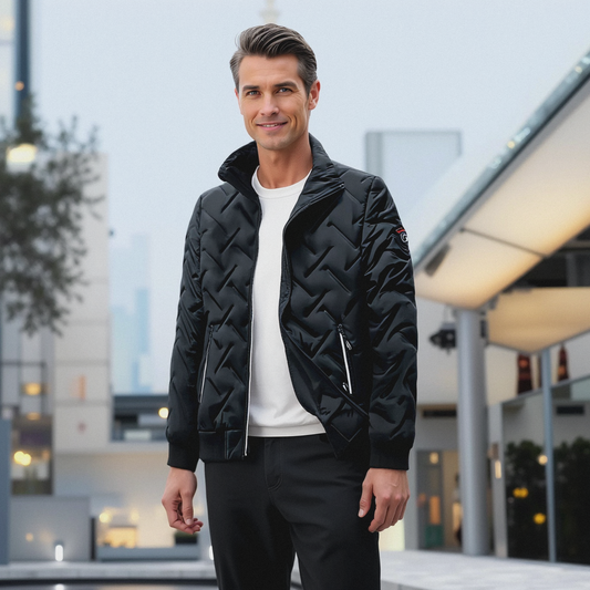 Filippo Quilted Jacket | High Collar Winter Jacket
