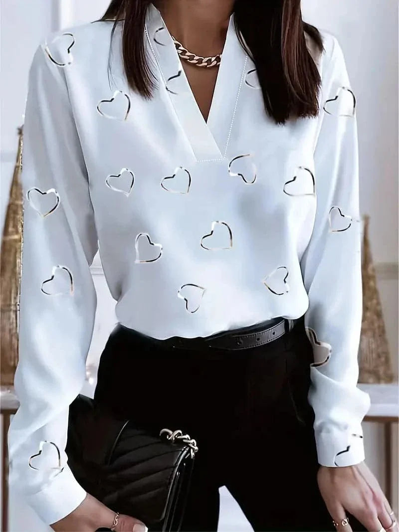 Henrike - Nydelig bluse med flott fargespill