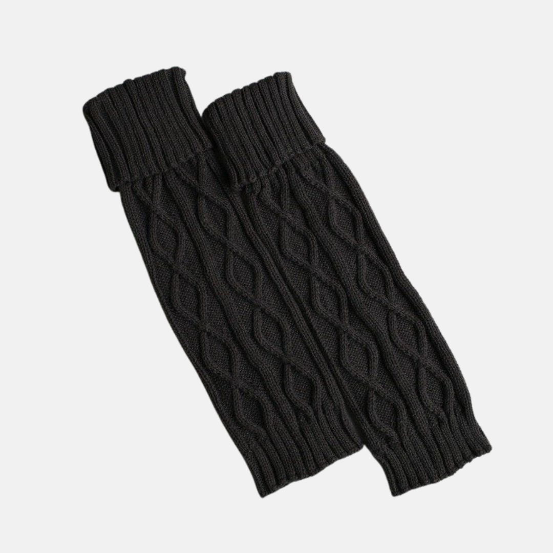 Elisa Calf-Length Leg Warmer | Cable Knit Leg Warmer