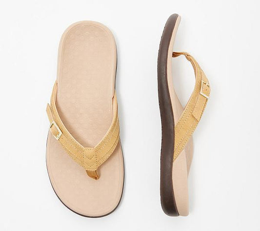 Women's Flip-Flops – Orthopedic Support – Padded Sole – Adjustable Strap