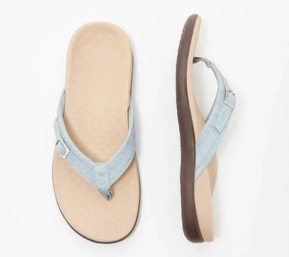 Women's Flip-Flops – Orthopedic Support – Padded Sole – Adjustable Strap