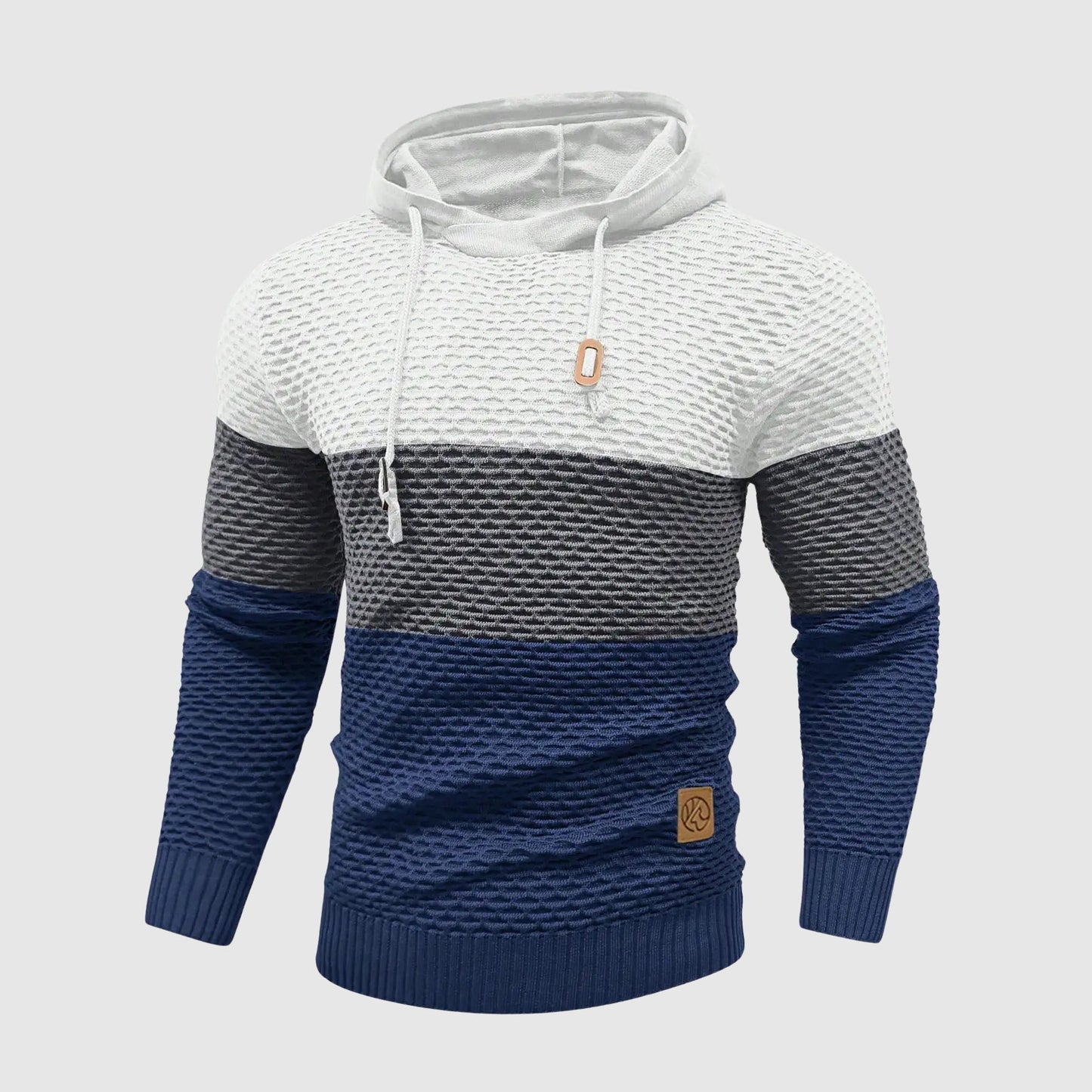 Niccolò Regular Fit Hoodie | Striped Long Sleeve Hoodie