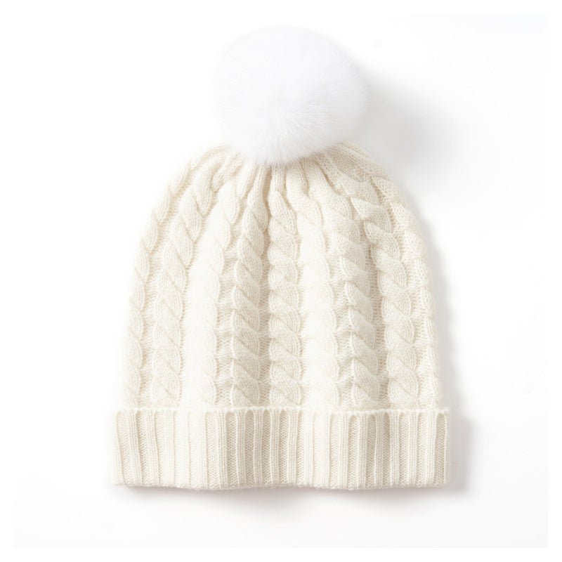 Elizabeth Pom Beanie | Knit Winter Hat