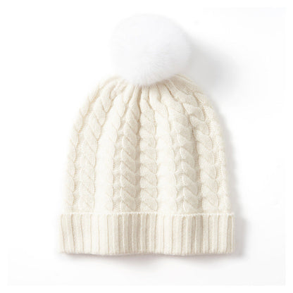 Elizabeth Pom Beanie | Knit Winter Hat
