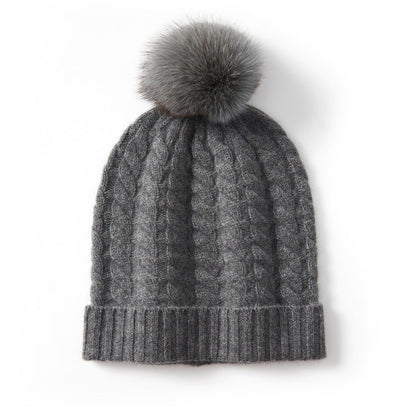 Elizabeth Pom Beanie | Knit Winter Hat