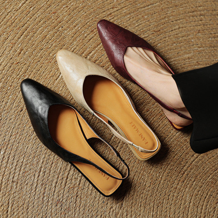 Caterina Pointed Toe Slingback Flats | Slingback Flats