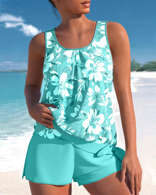 Women's Tankini Set – Relaxed Fit – Breathable Fabric – Flattering Cut