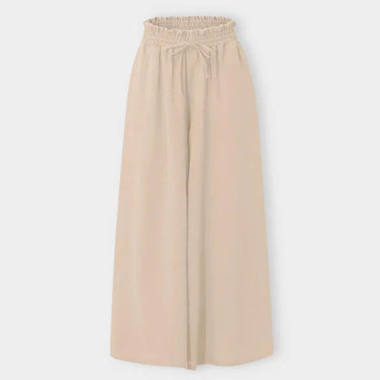 Women's Maxi Skirt - A-line Fit - Elastic Waist with Drawstring - With Pockets