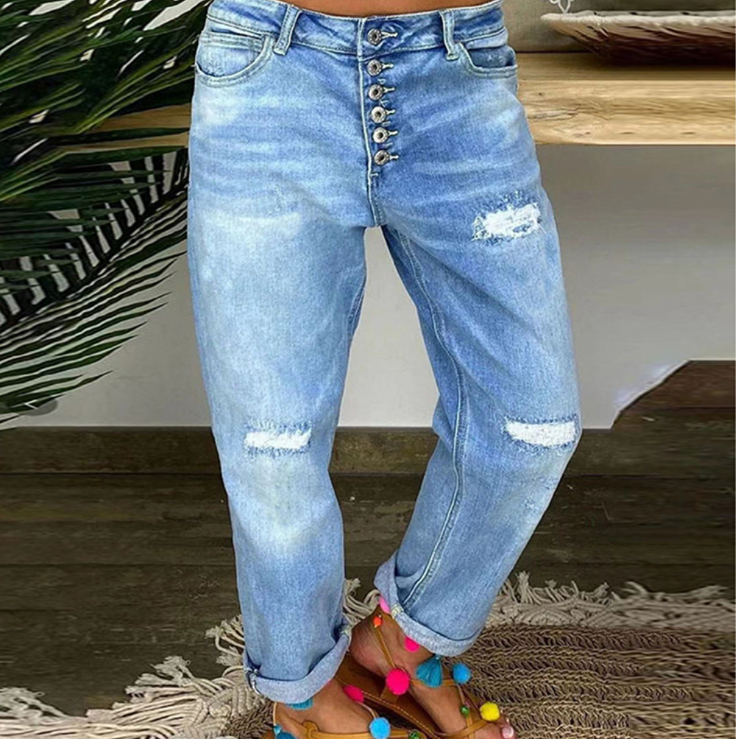 Dorthe - Luftige sommerjeans i høy kvalitet