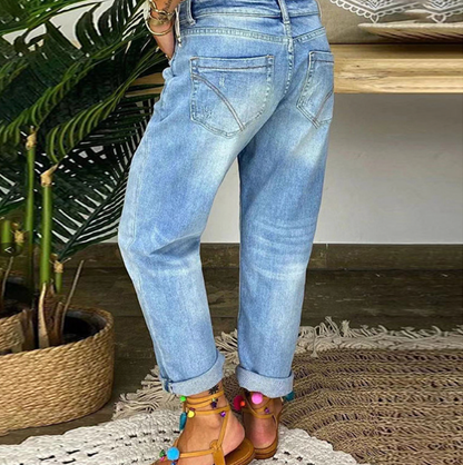 Dorthe - Luftige sommerjeans i høy kvalitet