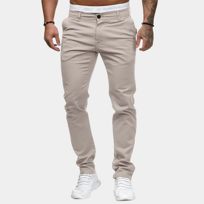 Men's Pants – Slim Fit – Soft Cotton – Full Length – Everyday Use