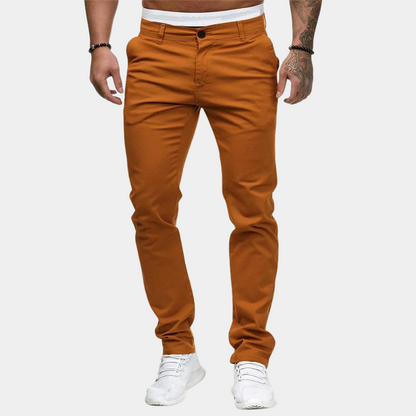 Men's Pants – Slim Fit – Soft Cotton – Full Length – Everyday Use