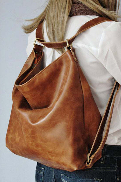 Maya Retro PU Handbag | Vintage Shoulder & Crossbody Bag