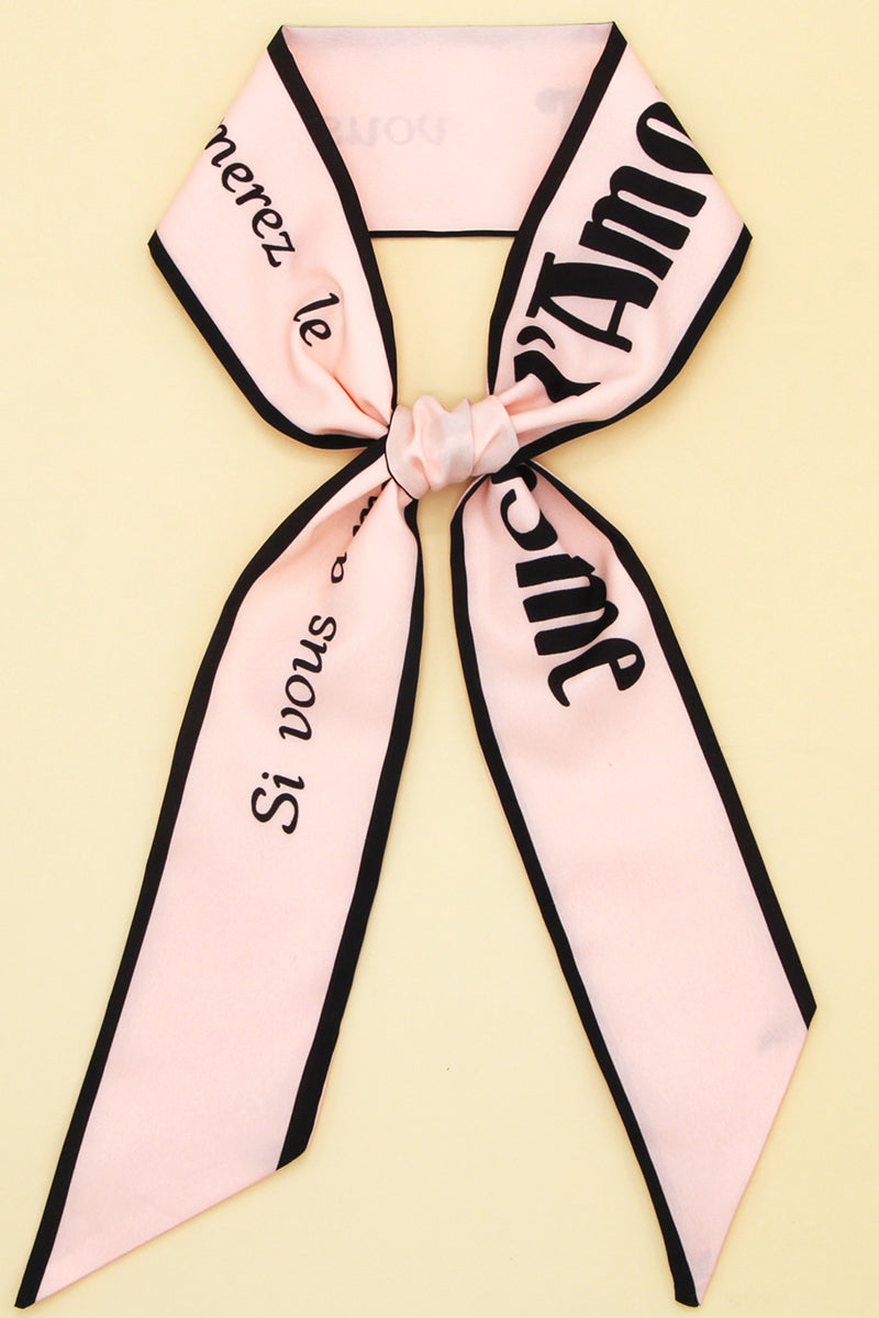 Laura Long Scarf | Floral Print, Contrasting Trim Scarf