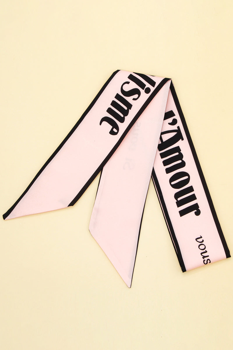 Laura Long Scarf | Floral Print, Contrasting Trim Scarf