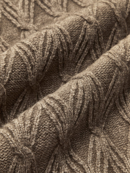 Elsie Longline Cardigan | Diamond Stitch Longline Cardigan