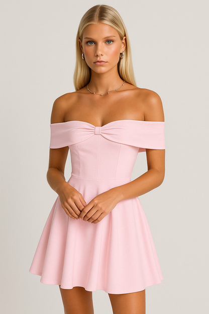 Dress for Women – Off Shoulder – A-line Fit – Light and Breathable Fabric