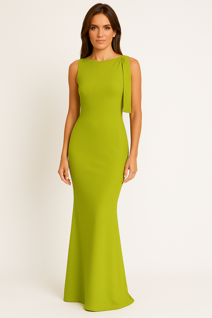 Dress woman – One-shoulder design – Slim fit – Ankle-length – Elegant party dress