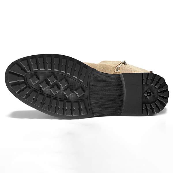 Herrestøvler Chelsea – Semsket Skinn – Elastiske Paneler – Komfortabel Slip-on