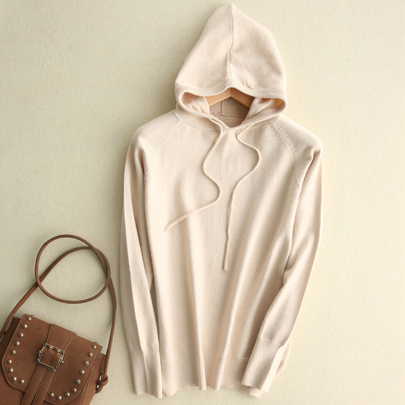 Karen Cozy Lightweight Hoodie | Soft Knit Pullover