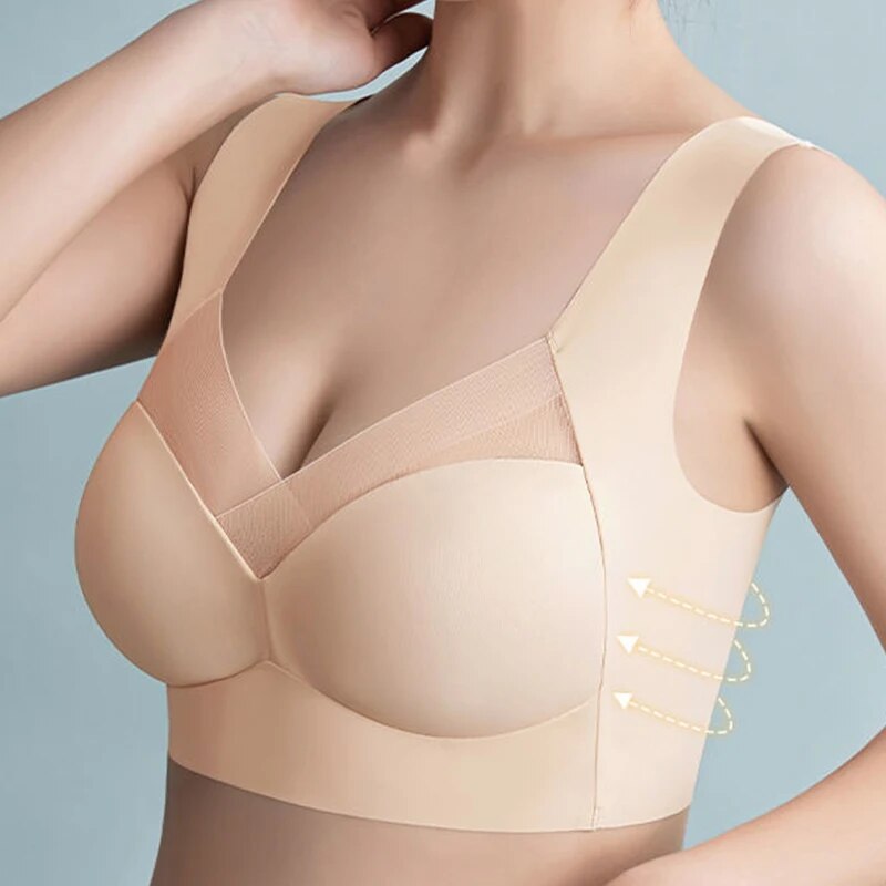 Women's Bra – Seamless Fit – Breathable Material – Full Support with Underwire Effect