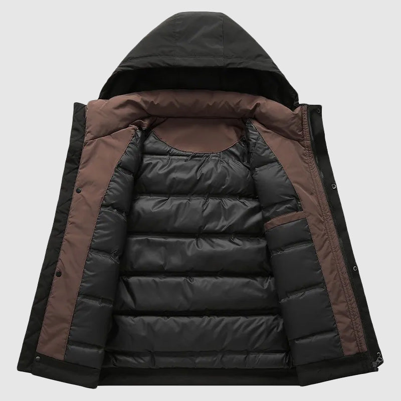 Samuel Relaxed Fit Winter Jacket | Detachable Hood Winter Jacket