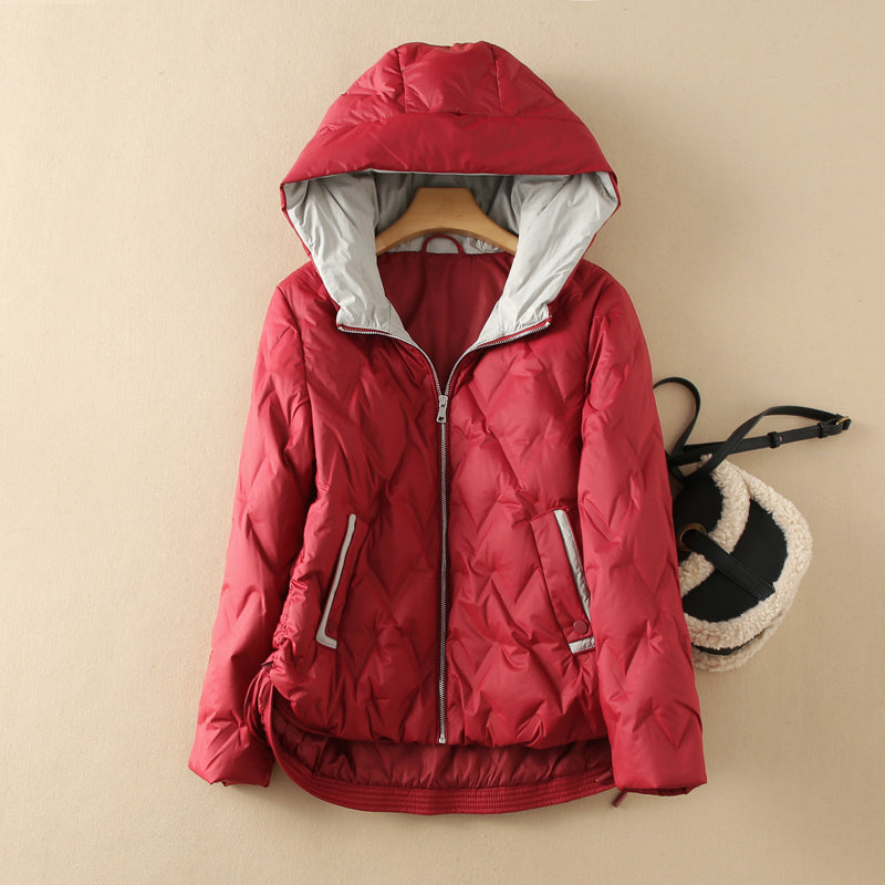 Veronica Relaxed Fit Hooded Down Jacket | Hooded Down Jacket