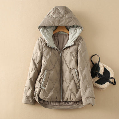 Veronica Relaxed Fit Hooded Down Jacket | Hooded Down Jacket