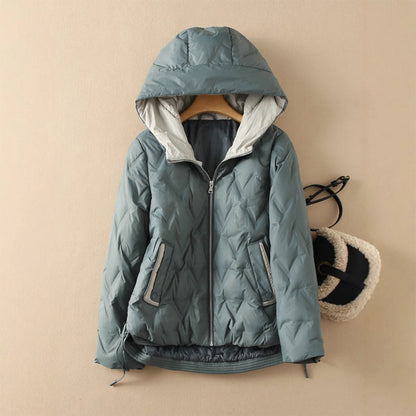 Veronica Relaxed Fit Hooded Down Jacket | Hooded Down Jacket
