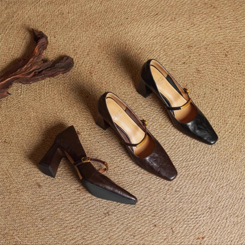Camilla Block Heel Mary Jane Heels | Mary Jane Heels