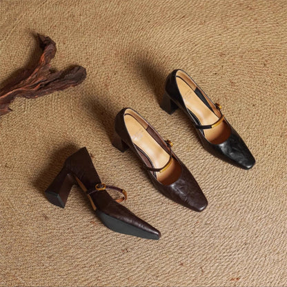 Camilla Block Heel Mary Jane Heels | Mary Jane Heels