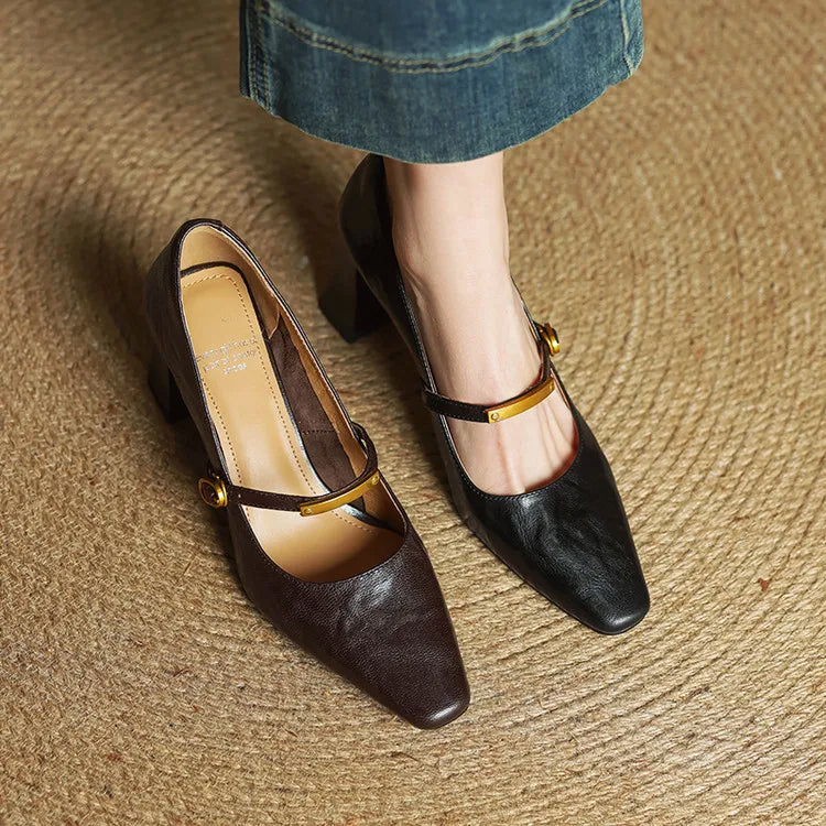 Camilla Block Heel Mary Jane Heels | Mary Jane Heels