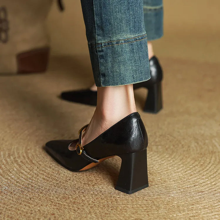 Camilla Block Heel Mary Jane Heels | Mary Jane Heels