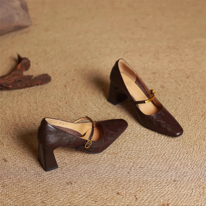 Camilla Block Heel Mary Jane Heels | Mary Jane Heels