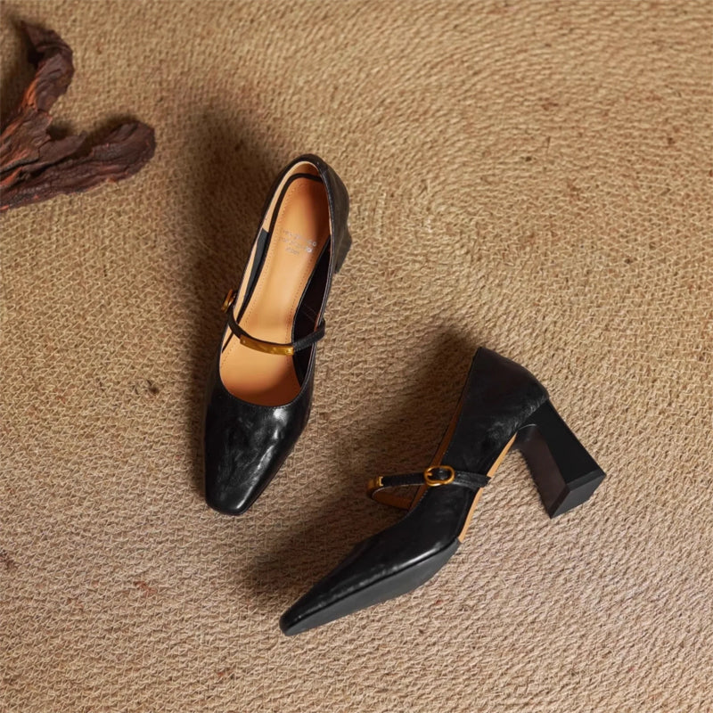 Camilla Block Heel Mary Jane Heels | Mary Jane Heels