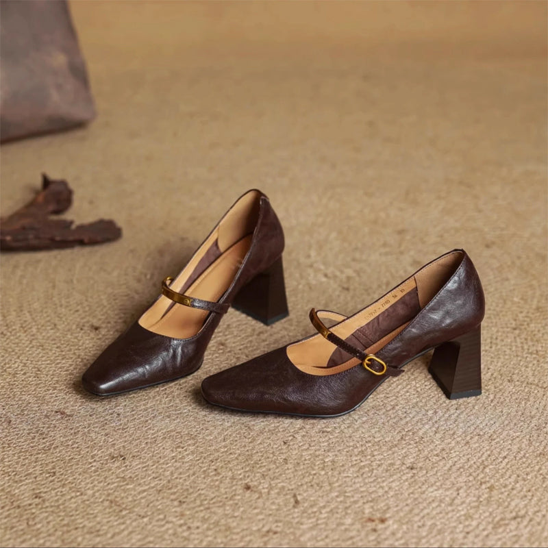 Camilla Block Heel Mary Jane Heels | Mary Jane Heels