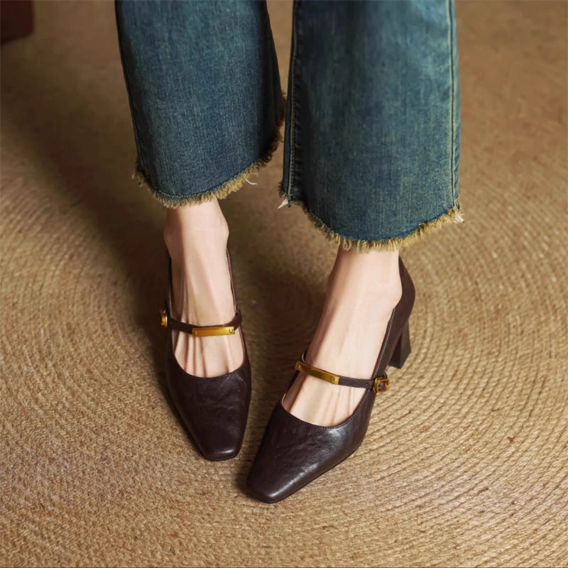 Camilla Block Heel Mary Jane Heels | Mary Jane Heels
