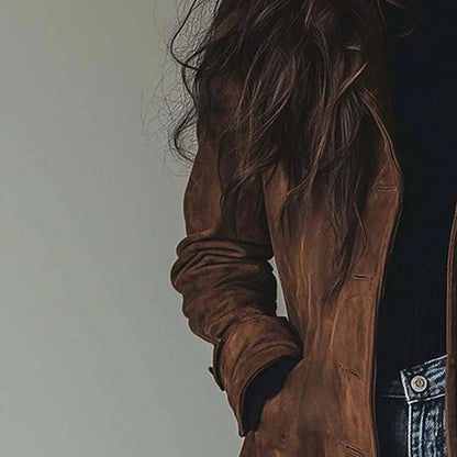 Ilaria Tailored Longline Coat | Lapel Collar Longline Coat