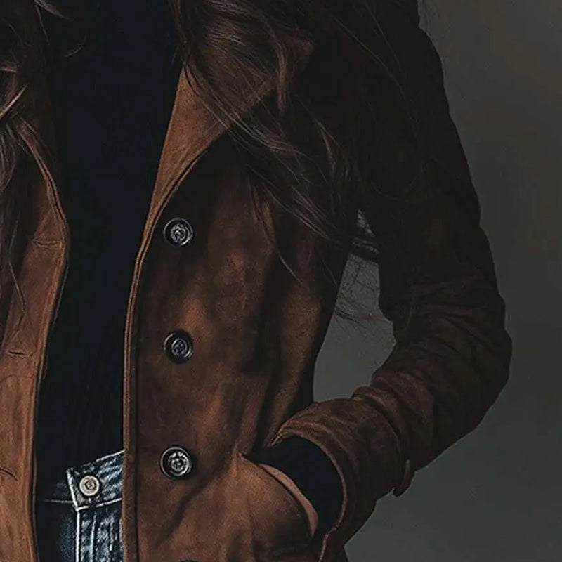 Ilaria Tailored Longline Coat | Lapel Collar Longline Coat