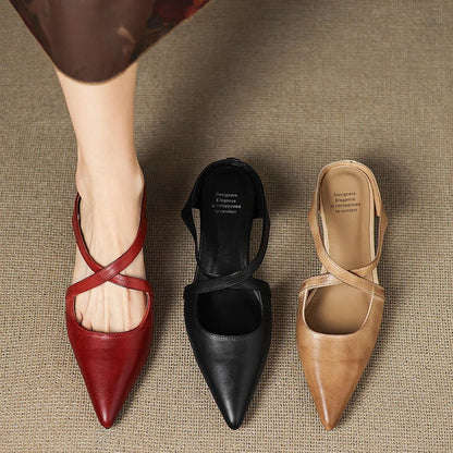 Silvia Pointed-Toe Mule Flats | Pointed-Toe Mule Flats