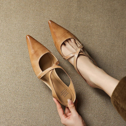 Silvia Pointed-Toe Mule Flats | Pointed-Toe Mule Flats